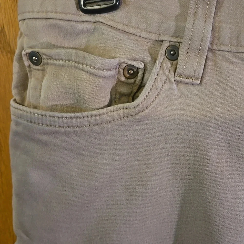 Banana Replublic Traveler Athletic Tapered Fit Khaki Jeans 5 pkt Men 36Wx27L